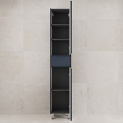 Style Line Шкаф пенал Лима 36 графит – фотография-4